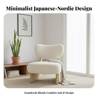 Japanese and aesthetic Wooden Frame upholstery Sofa Nordic visual design Couch Minimalist Design Indoor Seating Space-Saving for Apartment Dwellers, homeowners, Adults, Living Room, book alcove, Bedroom, Sunroom