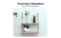 Three-Tier Rope storage solutionSaving Hanging Rack Rustic design & aesthetic for Bedroom, Students
