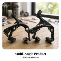 2 Pieces Metal Accurate Braking Two-Wheeler Brake Caliper Bike Brake Caliper