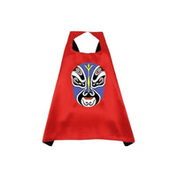 Cultural panache Chinese theatrical face covering Cape attention-grabbing-Catching Design Performance Wear striking hues Costume Cloak Adjustable Fit for Children, actors, School Plays, the childed Events, celebration event, Dance Recitals