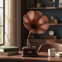 Metal Gramophone Ornament Vintage-Style Gramophone Ornament Decorative Sculpture for Decorators, Cafe, Display Shelves