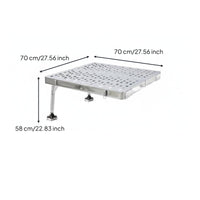 Foldable Fishing Stand Hollowed-out Surface Adjustable Fishing Stand Thick Material for Anglers