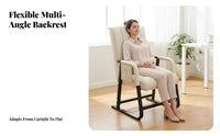 Folding Lounger Padded padding Adjustable Recliner Chair Includes Headrest