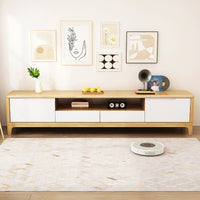 Solid Wood TV Stand, 1.5/1.8/2m Sizes, Living Room Storage, Chinese Style, Nordic