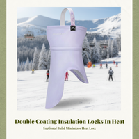 Windproof neck gaiter for skiing