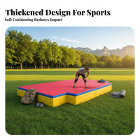 High Jump Mat Foldable Design High Jump Flop Landing Landing Area Impact Absorbing Thick Foam Crash Pad for Instructor Es, Kids, Track and Field