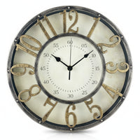 Round Vintage Wall Clock Hollow-out Openwork Wall Clock Quartz