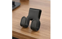 Double Hook with Clamp No-Drill Motorcycle Hook Hardware Compact Textured for Commuters, Motorcycles