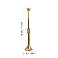 Taper Candle Holder Metal Candlestick with Stepped Base Minimalist Candlestick Holder for Mantel
