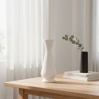Gourd Shaped Vase Nordic Design Tall Ribbed Vase Lightweight for Living Room