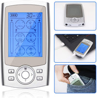 TENS Meridian Therapy Device 24 Mode EMS Massager Portable Multi-Function Muscle Stimulator (AU Plug)