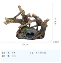 Bpet Resin Shrub Aquarium Decoration for Fish and Shrimp Hideout