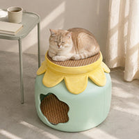 Cat Nest Stool Multi-Functional Barrel Cat Bed Breathable Pet House