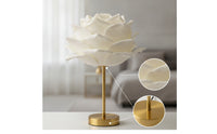 Decorative Lamp with Flower Shade Ambient Petal Table Lamp Soft Light Romantic for Bedroom, Dorm Room, Reading Corner
