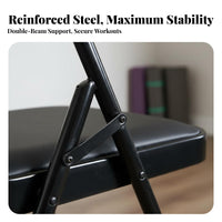 Foldable Iyengar Mind-Body Practice Chair Stable Support Folding Mind-Body Practice Chair Space-Saving Pilates Auxiliary Stool Heavy Duty for Beginners, Women, Home Gym