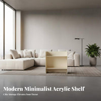C-Shaped Acrylic Table Multipurpose Acrylic C-Table even Rounded Corners