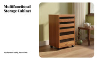 Multi-drawer Wooden Cabinet Storage Organizer Apothecary Chest Mobile Solid Wood Construction Space Saving Suitable for Hobbyists Homeowners Living Room Bedroom