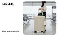 Hardside hand luggage Hard Exterior Design Ribbed Hardside for Students