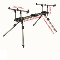 3 Rod Holder Aluminum Alloy 3 Port Rod Rack Resistant Outdoor Gear for Anglers