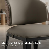 Wavy Backrest Chair Italian design Dining Room Seating Light Luxury Upholstered for Interior Designers, Kitchen