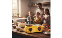 Easy to Use Electric Chocolate Melting Pot Double Pot Chocolate Fondue Set Baking Supply for Bakers, Parties