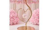 Decorative Rose Lamp with Crystal Beads Floral Rose Lamp Romantic Ambient for Girls, Teens, Bedroom, Nightstand, Vanity