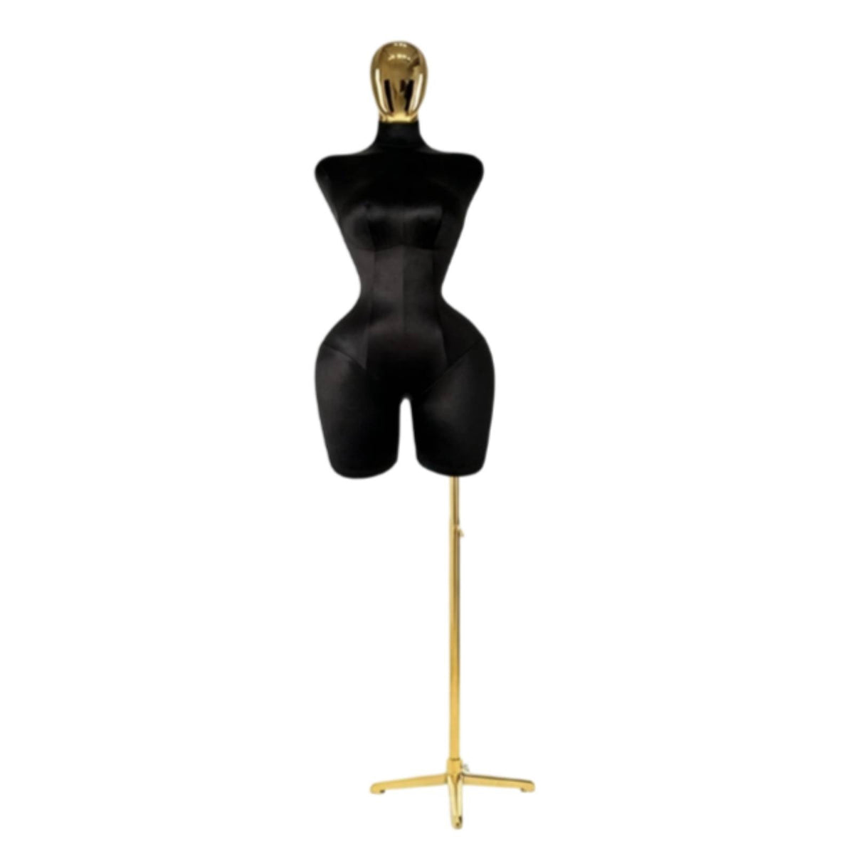 Female Torso Mannequin Contoured Mannequin with Metal Stand Floor-Standing Dress Form with Stand for Sewing Rooms