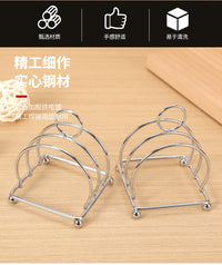 Stainless Steel 3-Slice Toast Rack for Breakfast
