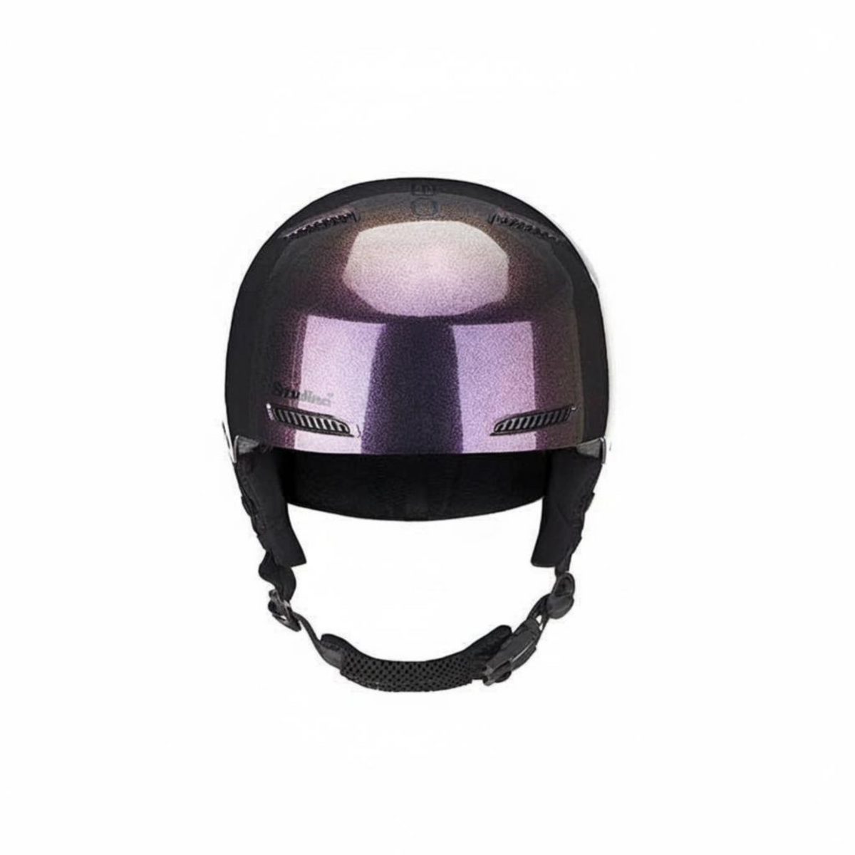 Lavender ski helmet, adjustable fit