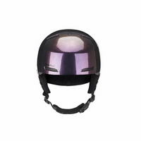 Lavender ski helmet, adjustable fit