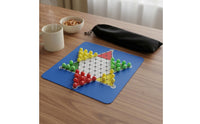 Chinese Chessboard Multiplayer Chinese Checkers Chessboard Educational Rubber Mat for Kids, Family, Travel