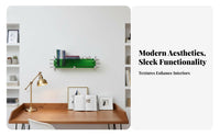 Concealed Book shelf Minimalist Design Wall Shelf Safe Rounded Edges for Renters