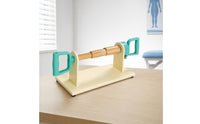 Adjustable Resistance Forearm Exerciser with Wooden Base Compact Wrist and Forearm Exerciser Comfortable Wrist Roller Heavy-Duty for Physical Rehabilitation