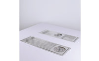 Sink Glass Cleaner with Driping Tray Quick Cleaning High Pressure Cup Rinser Easy To Install Stainless Steel Cup Washer Sink for Bartenders, Restaurant
