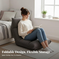 Single-Person Adjustable Floor Sofa Foldable Design Lounge Seat for Bay opening