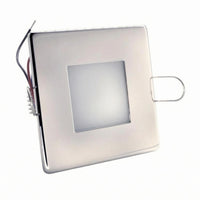 Square Recessed LED Ceiling Light Anti-Fog Recessed Ceiling Light Brushed Silver