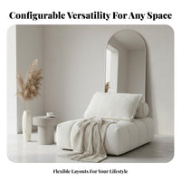 Tofu Block Sofa Retro aesthetic configurable Couch Original Design Minimalist Aesthetic for Hosts