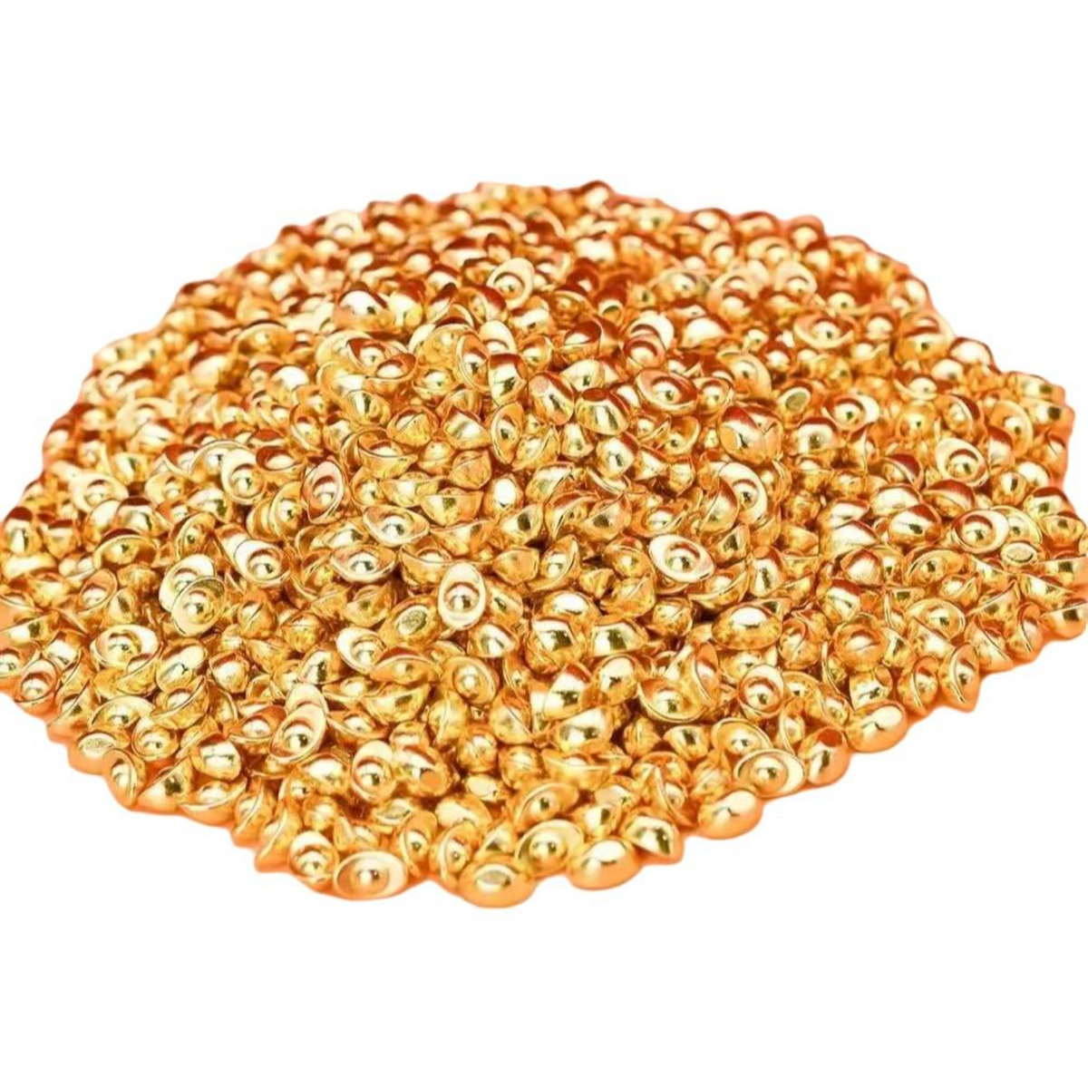 Gold ingot bowl for office decor