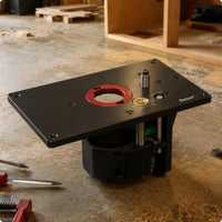 Table-Mounted Routing System Stable Support Mounting Precision Router Lift Aluminum Alloy Power Tool Accessory for Carpenters