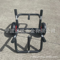 厂家供应双浆板皮划艇kayak推车铝合金冲浪板sup移动沙滩推车