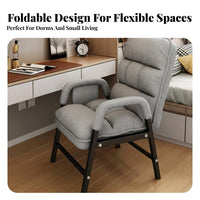 Adjustable Padded Floor Lounger Foldable Design Folding Recliner Space-Saving
