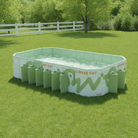 No-Inflation Rectangular Frame Pool Easy-Setup Rectangular Pool Portable Puncture-Resistant for Backyard