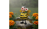 2 Pieces Dancing Iron Decor Cute Creature Shape Wobble Ladybug Statue