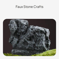 Creative Cement Rockery Landscape Decor for Fishbowls Bonsai