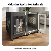 Clear Dog Enclosure Luxury Villa Design Clear Panel Dog House Transparent View Easy to Clean
