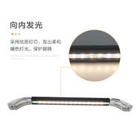 房车上车发光扶手 门边拉手 12V LED 暖光  皮革包覆 旅居车配件