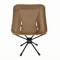360 Swivel Camping Chair Metal Frame Compact Travel Chair Four-Leg Base