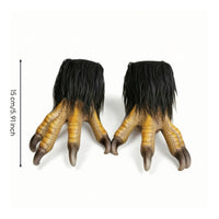 Bird Feet Costume Accessory Textured Bird Claws Yellow for Cosplayers