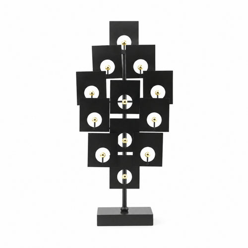 Geometric Sculpture Slim Geometric Ornament Stylish for Living Room, Entryway