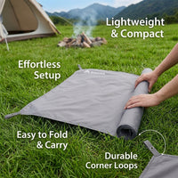 Ground Sheets for Camping, Waterproof Tarpaulin Heavy Duty Oxford Textile, Shelt #variant:250x250cm with Webbing